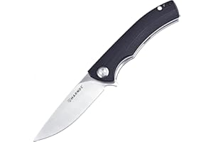 Harnds Sandvik14C28N Cuchillo con cuchillo de caza G10 para acampar al aire libre Bushcraft Supervivencia (negro)