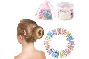 FBTOPNUM 30 Pcs Pince à Cheveux Bébé, 3 cm Mini Barrettes à Cheveux, Barrette BB en Métal, Pince à Cheveux Colorées, Accessoires de Cheveux Mignon pour Bébés Tout-Petits Enfants Filles
