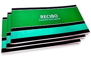 AGRWAB Tradineur - Pack de 3 talonarios de recibos con hojas autocopiativas - Formato horizontal - Flexible y resistente - 11 x 21 cm