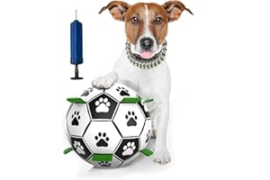 CCLKHY Pelota de Fútbol para Perros, Juguetes de Agua Interactivos para Entrenamiento y Ejercicio