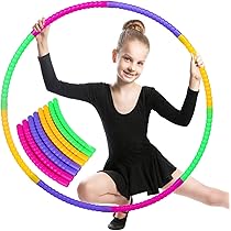 Pclapora Cerceau Enfant, 7 Sections Hula Cerceau Hoop Pour Enfants