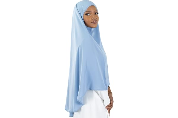 Khimar hijab à enfiler Malaisien haut jilbab pour femme musulmane voilée KH100