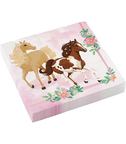 Amscan Guirlande Happy Birthday Thème Cheval – Bannière Anniversaire Enfant 180x15 Cm – Décoration Fête à Chevaux Colorée