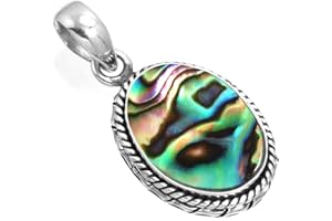 JEWELOPORIUM 925 Sterling Silver Handmade Pendant for Women 12x16 Oval Gemstone Fashion Jewelry for Gift (99533_P)