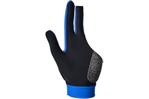 MIFULGOO Man Woman Elastic 3 Fingers Show Gloves for Billiard Shooters Carom Pool Snooker Cue Sport - Wear on The Right or Left Hand