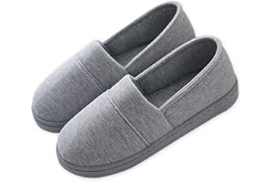 AioTio Chaussons pour Femme Confortables en Mousse à mémoire de Forme, avec Semelle en Caoutchouc antidérapante