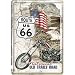 Produktbild Nostalgic-Art 10117 US Highways - Route 66 Old Trails Road, Blechpostkarte 10x14 cm