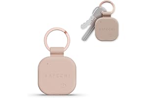 ‎SATECHI SATECHI FindAll Lokalizator Kluczy Z Funkcją Apple Find My, Ładowaniem Bezprzewodowym, Głośnym Alertem Dźwiękowym, Lokalizatorem GPS Do Kluczy iPhone 17 16 15, iPad, Mac I Innych – Rose