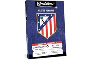 Tick&Box - Caja Regalo - Club Atlético de Madrid - 2 Entradas para 1 Partido y Visita al Estadio - Ven a Ver un Partido de fútbol en Cívitas Metropolitano - Regalos Originales - Válido por 2 años