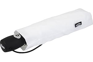 iX-brella mid class Parapluie de poche léger et solide avec fonction d’ouverture et de fermeture automatiques Blanc Blanc. 95 cm