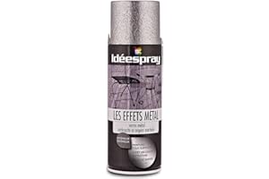 SINTO - Bombe Peinture Idéespray Les Effets Métal - Martelé Argent Brillant - Aérosol 400 ML