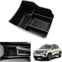 Accoudoir Central RATI ARMSTER 2 Pour Renault Zoé 2020-2024 - Gris Cuir Végane Avec Rangement