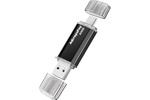 ADRREYUFNY Tipo C Memoria USB 64GB, Pendrive USB C 2 en 1 Flash Drive USB 2.0 64GB OTG Memory Stick para Smartphones, Tabletas y Otras Dispositivos USB o Type C (Negro)