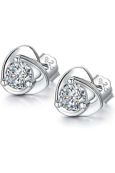 Set Orecchini E Collana A Cuore Con Cristallo - Gioiello Elegante Per Donne E Ragazze, Regalo Ideale