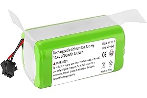 Kengdor Batería de Lones de Litio 3000mAh 14.4V para Conga Excellence 1090 990 950 1990 1790 para Ecovacs Deebot N79 DN622 N79S IKHOS S15 S14 para Eufy RoboVac 11 12 30 11S 15C 15T 11SMAX 15C 30C 35C