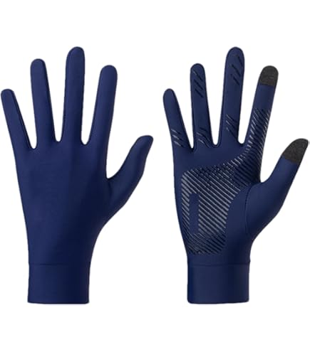 Sonnenhandschuhe Herren,UV-Schutzhandschuhe | UV-Schutz-Fu00e4ustlinge | Vollfinger-UV-Schutz, Atmungsaktives, Seidiges, Ku00fchlendes Gewebe, Hohe Elastizitu00e4t, Berg- Und Motorrad-Fahrradhandschuhe Fu00fcr Herren