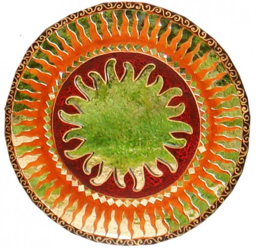 Deko-Spiegel ITA , verziert, Wandschmuck, rund, Grösse:ca. 60 cm