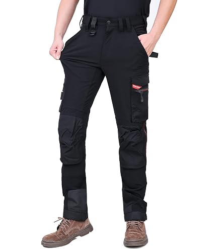 Pantalon Cargo Osbauer Render Pro - Multipoches Avec Renforts Cordura - Taille Semi-élastique - Pour Travail Et Extérieur