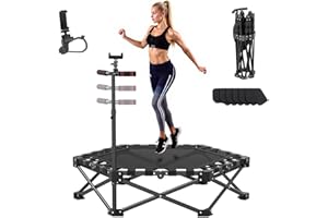 ‎NORTHDEER Northdeer Trampolin Indoor für Zuhause, Klappbares Fitness Trampolin Ohne Installation mit 150 KG Tragfähigkeit