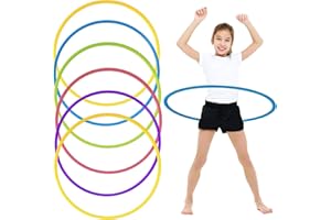 TradeXone - Fitness Hula Hoop in Multiple Size & Colors - Plain & Glitter 55cm, 65cm, 75cm Plastic Hula Hoops for Adults, Fitness and Dance Exercise Hula Hoop kids. Hula Hoops Plain