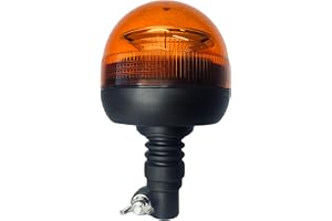 Allsidigt ljus orange, varning med flexibel fot LED 12 V 24 V för vägver 3 funktioner R65