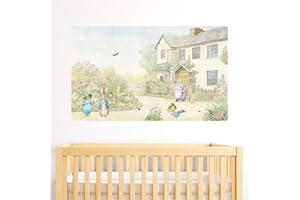BEAUTIFUL GAME Official Peter Rabbit Country House Scene Wall Sticker Mural PB033 (60cm Width x 35cm Height)