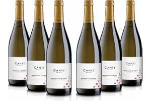 Canti - Moscato d'Asti D.O.C.G. Vin Petillant, Moscato, Élaboré à Partir du Cépage du Piémont, Goût Fruité et Doux, 6x750 ml