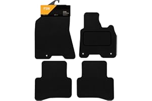FSW - Tailored Mats - Fits Kia Sportage Mk4 2018-2021 Hook Fixings - Black Carpet - Anti Slip Mat - Non Slip Car Floor Mat, Fitted With Clips & Granulated Backing - 4 Pc Floor Mat Only