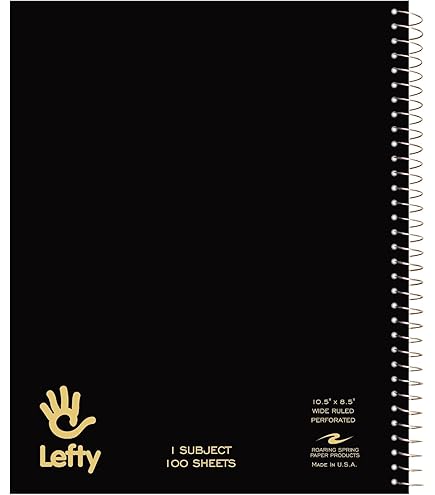 thumbnail image 2 of Left Handed Notebooks 4-Pack - College Ruled Hard Cover Notebooks For Lefties 2 of 12