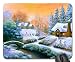 Produktbild Sweet Winter Ferienhäuser Mauspad, Mousepad (Winter Maus Pad)
