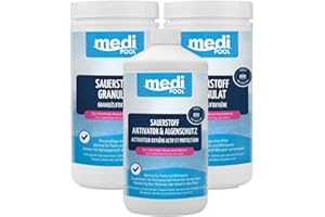 Medipool Wasserpflegeset 2X Sauerstoff Granulat 1 kg + 1x Aktivsauerstoff Aktivator 1 L