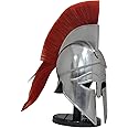 Greek Armor Greek Corinthian Helmet With Red Plume,sca Armor Roman Armour Spartan Larp C6673387 Spartan Greek Armor
