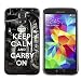 Produktbild Hülle Case Schutzhülle Cover Premium Case // Q01008246 keep calm and carry on 333 // Samsung Galaxy S5 S V SV i9600 (Not Fits S5 ACTIVE)