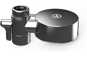 TAPP WATER Tappwater EcoPro Compact - Filtro de agua para grifo más pequeño del mercado, filtra más de 100 sustancias. Sistema de filtración en 5 etapas con nanotecnología. Filtro de agua para grifo. (cromado)