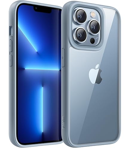 Custodia IVoler Anti Ingiallimento Per IPhone 14 Pro 6.1 Pollici - Trasparente Rigida Con Paraurti TPU, Antiurto Militare 15 Piedi, Nero - 3