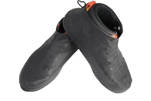 COOLTTO Reusable Stretch Rubber Sole Waterproof Shoe Covers for Rain,Winter Slush,Dew for Groomer, Lawn Care, Gardening,Car Washer Barber,and Travel