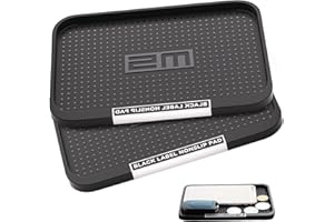 MHYMX Antirutschmatte Auto Armaturenbrett, 2 Stück Armaturenbrett Ablage Handy Anti Rutsch Matte Auto Schwarz Dash Matte für Handys Schlüssel Autodekorationen Sonnenbrille