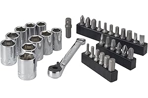 CRAFTSMAN SAE i zestaw nasadek metrycznych 1/4", 35-częściowy napęd (CMMT12005LZ)