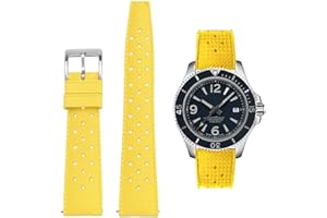 AIYIRUO Cinturini per Orologiin Gomma Fluoro Bracciale 18mm 20mm 22mm FKM Qualità del Materiale Non si romperà Morbido e Durevole Rilascio Rapido Cinturino In Stile Tropicale Per Gli Orologi Diving