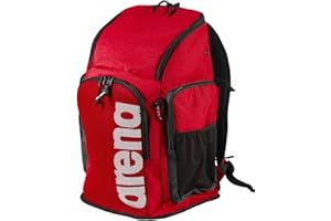 arena Team Backpack 45 Grande Zaino da Nuoto e Piscina, Zaino da Viaggio Sportivo per Palestra e Tempo Libero, Zaino da Mare con Sacca da Nuoto per Indumenti Bagnati e Fondo Rinforzato, 45 Litri