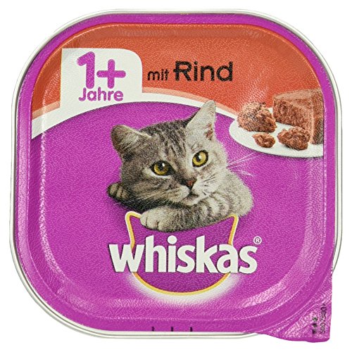Preisvergleich Produktbild Whiskas Schale 1+ mit Rind, 100 g