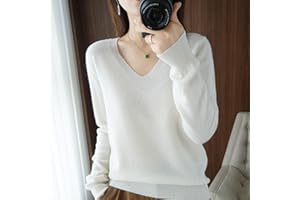 NIAN Autumn Winter Cashmere Sweater Women Keep Warm V-Neck Pullovers Knitting Sweater Fashion Korean Long Sleeve Loose Tops