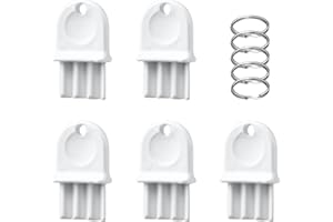 XIHIRCD 5 Stück Papierhandtuchspender Schlüssel, Kunststoff Schlüssel für Toilettenpapierspender Ersatz mit 5 Stück Halter-Schlüsselringen für Waffle Georgia Pacific Gewerbe Bürogebäude Wartung