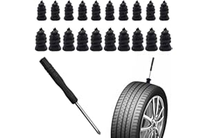 Okaywork Set 21 viti con Kit Riparazione Pneumatici Auto Sottovuoto,kit foratura moto ripara gomme auto Kit Gomme Riparazione per Moto Camion Bici scooter ciclomotori kit attrezzi moto