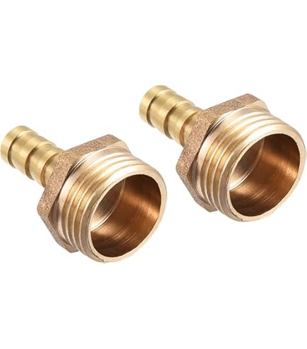 QUARKZMAN 10 mm Barb naar G3/8 buitendraad buis x 6 stuks PVC rechte barbell slang pijpschroefverbinding voor lucht water brandstof pneumatische