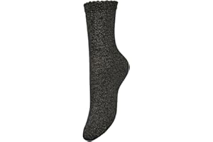 PIECES Pcsebby Glitter Long Pack de Chaussettes Noos Chaussettes Femme