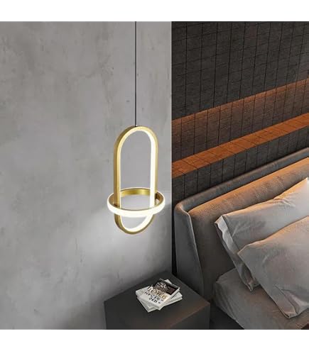 Qiaomao Lampadario Sospensione LED Moderna Bianco, Dimmerabile Lampadari Soggiorno con Telecomando 76W, 3 Anelli Lampada a Sospensione Regolabile in Altezza per Sala da Camera Pranzo 20+40+60cm