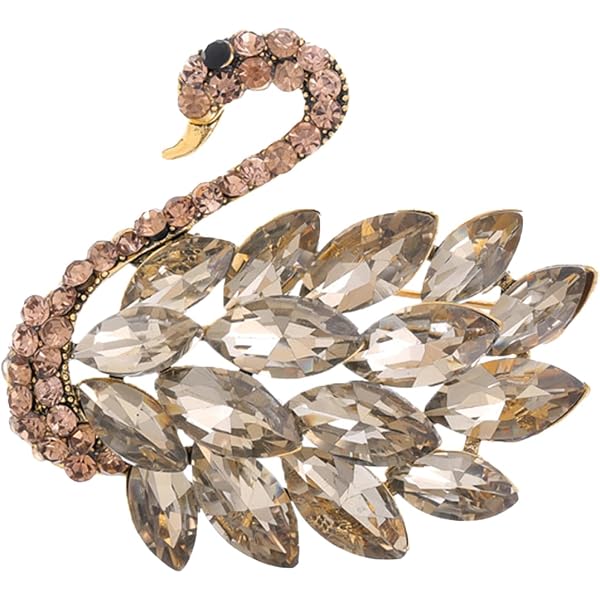 Broche Vintage Cristal Swarovsky – Abeille (Bumble Bee) – Signée – Dorée – Occasion Bon état