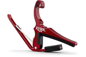 Kyser Capodastre Quick-Change pour guitares acoustiques à 6 cordes (Rouge Rubis)