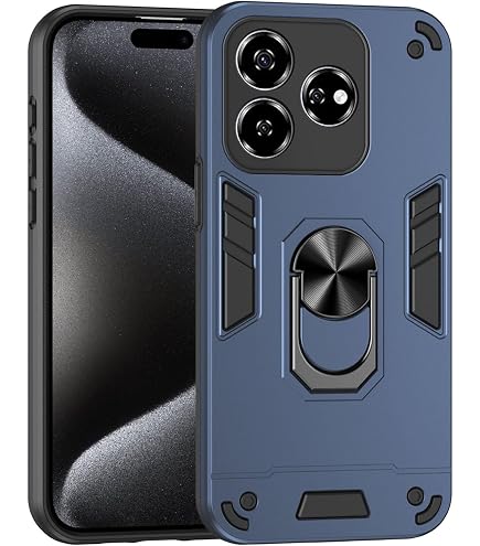 BORYA Hülle Für ZTE Blade V60 Vita/Axon 60 Lite – Stoßfest, Magnetischer Ringständer, TPU+PC, Militärqualität